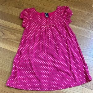 Gap pink polka dot dress with diaper cover